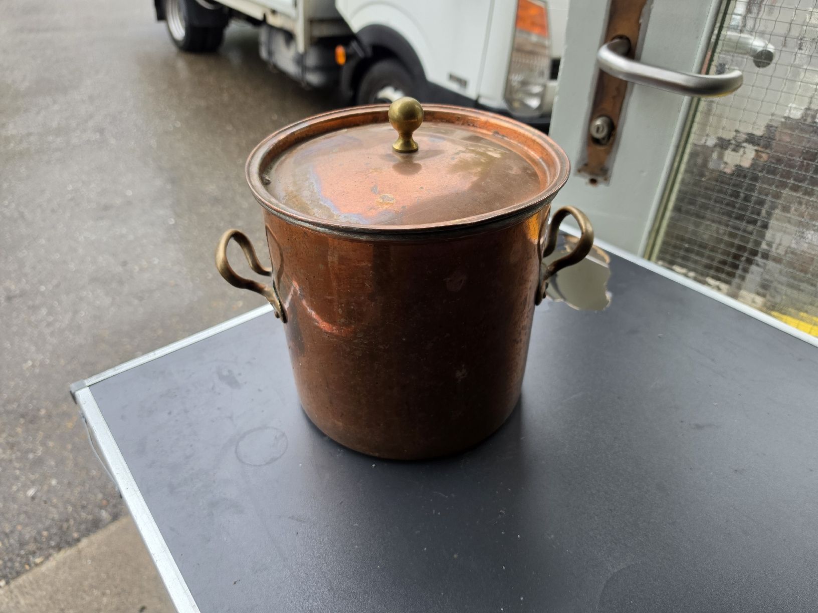 Töpfe: Kupfertopf mit Deckel gebraucht.  – Gebraucht aus Mettlen von elios0888 9