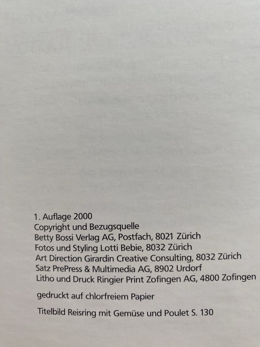 Libri: Neue Alltagsrezepte - Betty Bossi  – Usato da Schwarzenburg venduto da Michellu 2