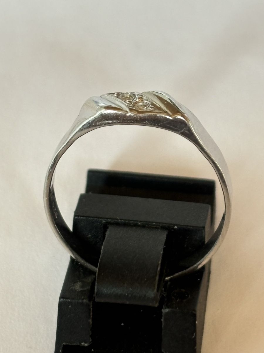 Anelli: Schicker Silberring  925 mit Zirkonia – Usato da Langnau am Albis venduto da flusspflege 2