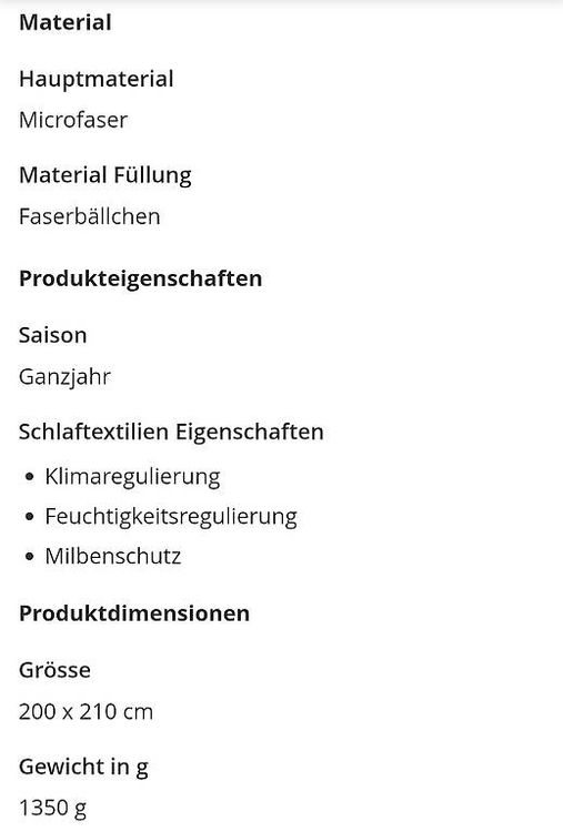 Decken: Kuschelige Ganzjahresdecke Mikrofaser 200x210 cm – Gebraucht aus Zürich von k_l_668l 2