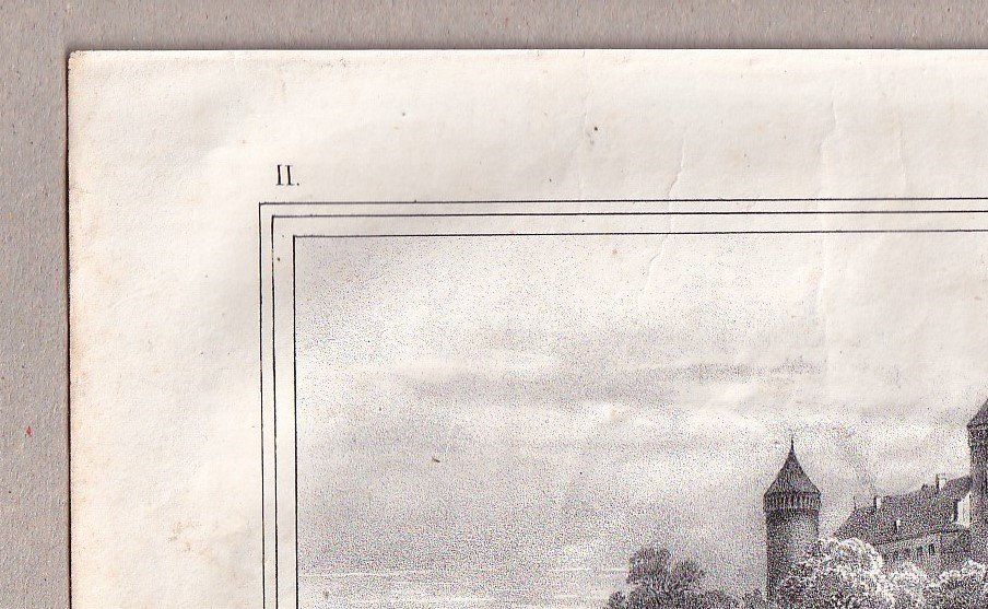 Stiche: ESTAVAYER, LITHOGRAPHIE VON 1836-1845 – Gebraucht aus Grüningen von Kartensammler 2