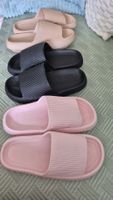 Slipper Pantolette Sommer Rutschfest Rosa Schwarz Grösse 39
