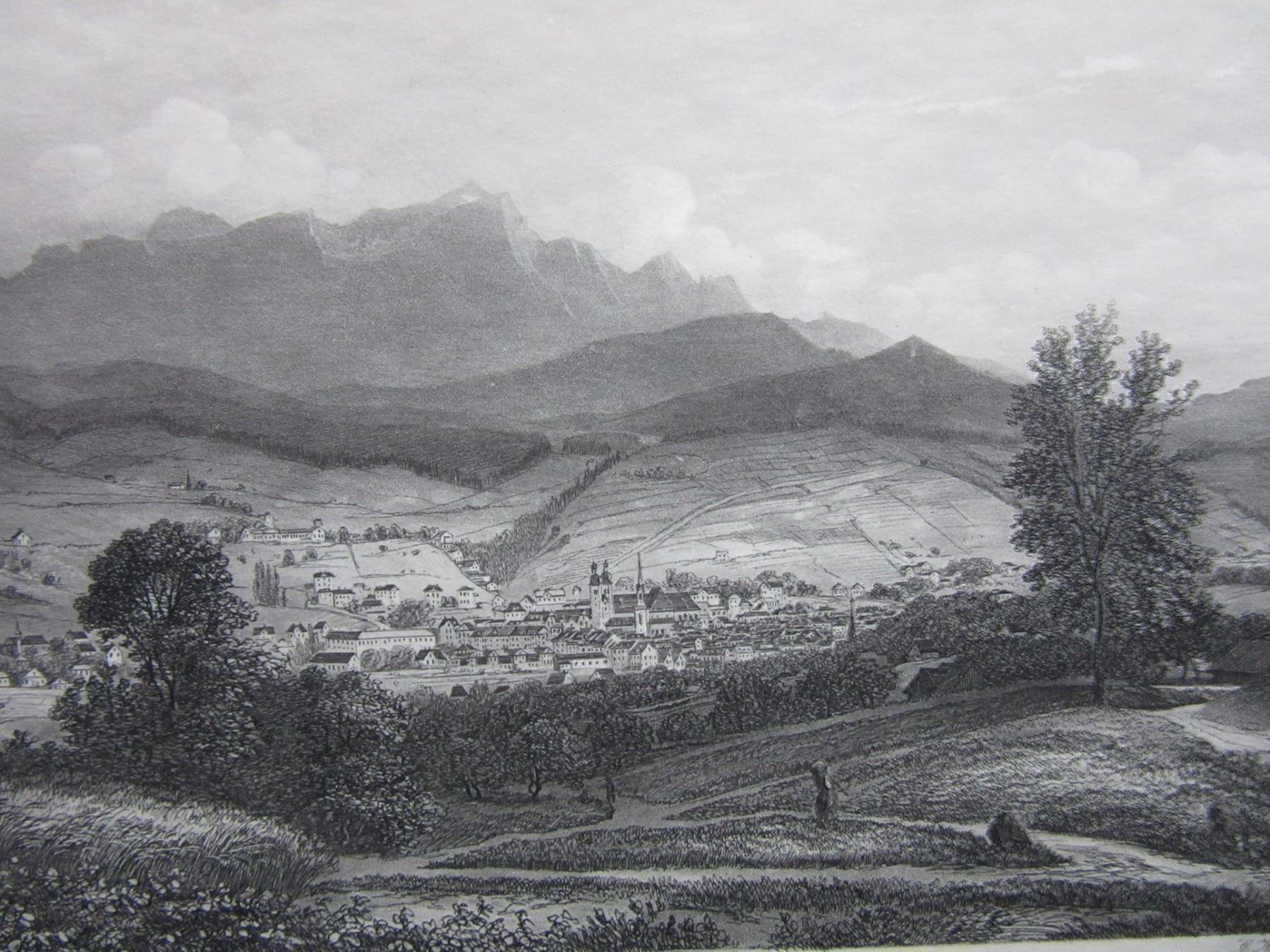 Stiche: ST.GALLEN  AQUATINTA – Gebraucht aus Gersau von grafik-kunst