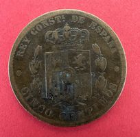 SPANIEN 1878 5 CENTIMOS IN GE ZUSTAND