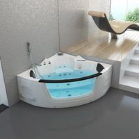4255 - Whirlpool CUMA L Kompakt - 140x140x65cm - WEISS