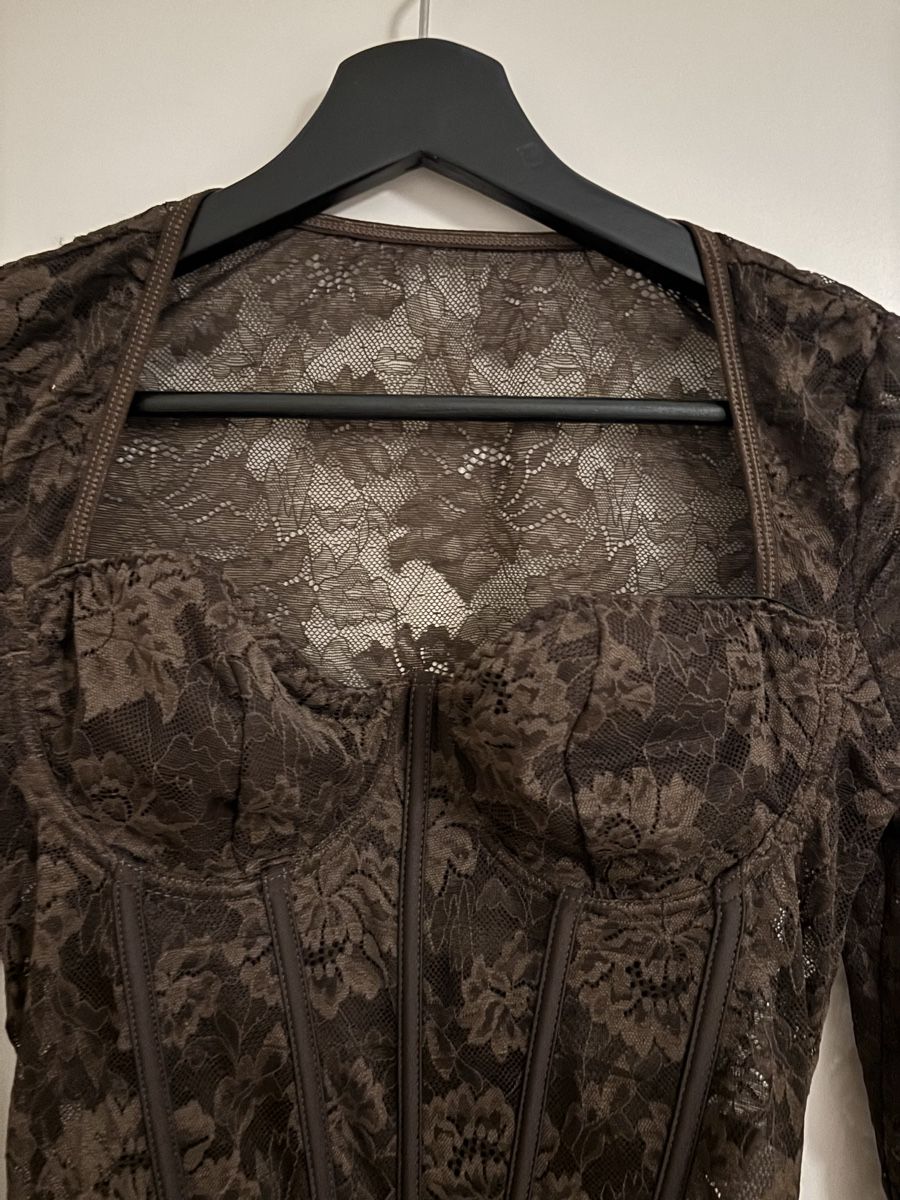 Top: Sexy Spitzen-Body, braun, Gr. M – Nuovo (secondo la descrizione) da Arbon venduto da Viktoriaa 3