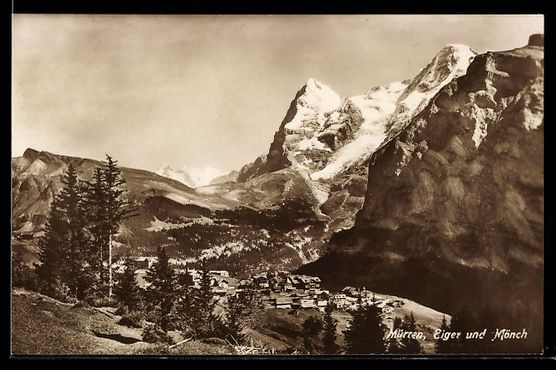 Ansichtskarten: AK Mürren, Eiger und Mönch – Gebraucht aus Berlin von bartko-reher
