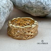 Silber Ring 925 gelbvergoldet Grösse 53