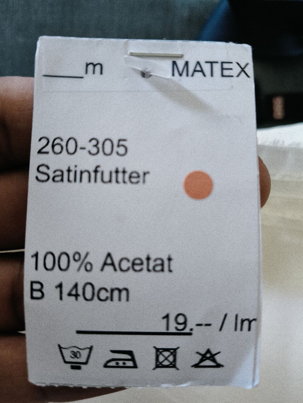 Tessuti: Satin lining fabric 100% acetate width 140cm 3m lange NP67 – Nuovo e nell'imballaggio originale da Zürich venduto da sha_vw65 3