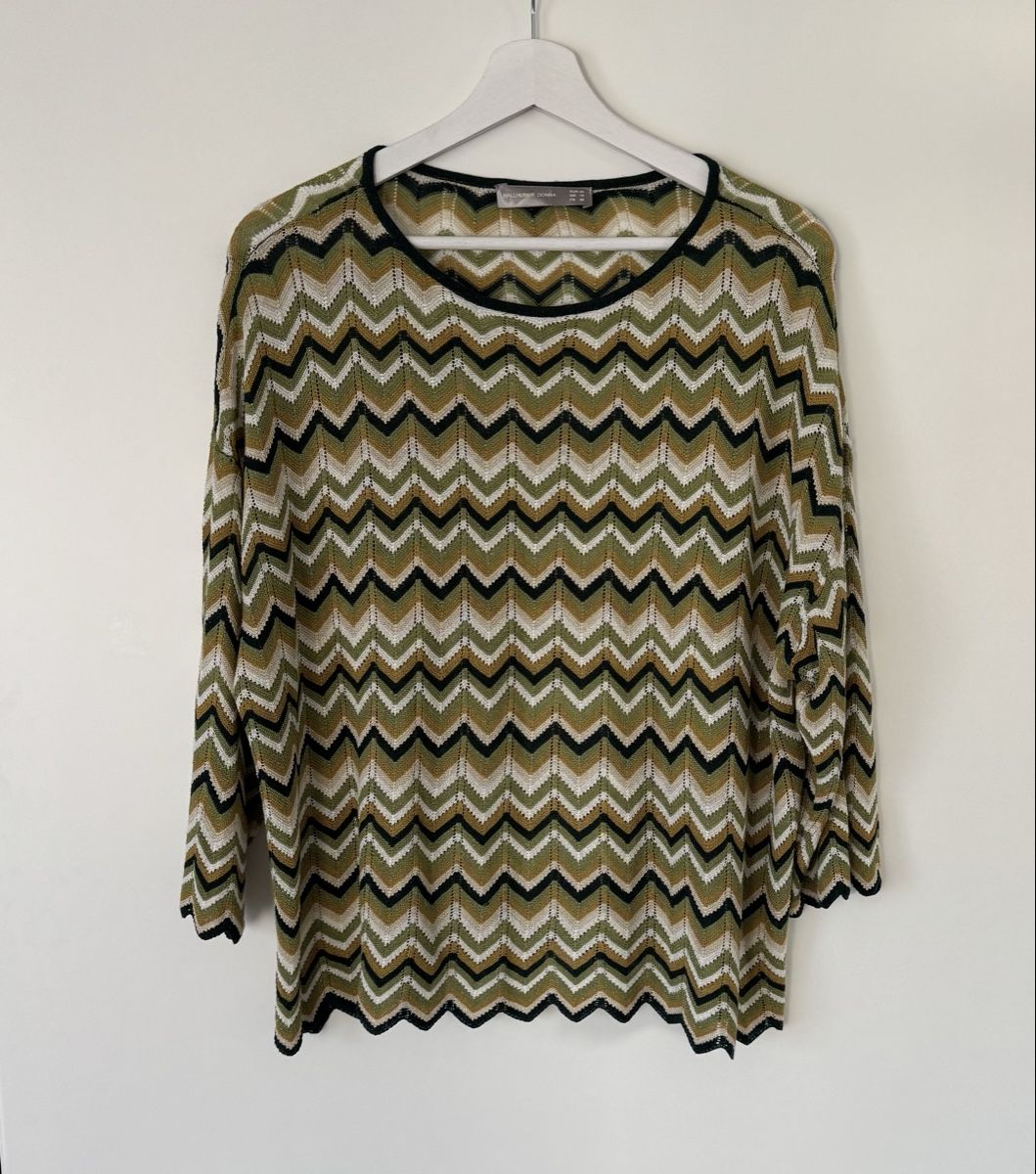 Hallhuber Maglioni & Felpe: HALLHUBER DONNA Strickpullover Gr. 44 - Zick-Zack Muster  – Nuovo (secondo la descrizione) da Flumenthal venduto da SecondLove_CH