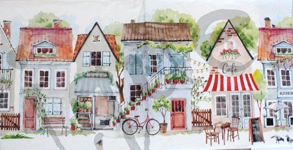 Tovaglioli: Serviette cottages (1758) 2Stk. – Nuovo (secondo la descrizione) da Schlatt TG venduto da kreativ-atelier