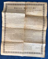 HISTORISCHES DOKUMENT CHOLERA UNTERRICHT LUZERN 1831