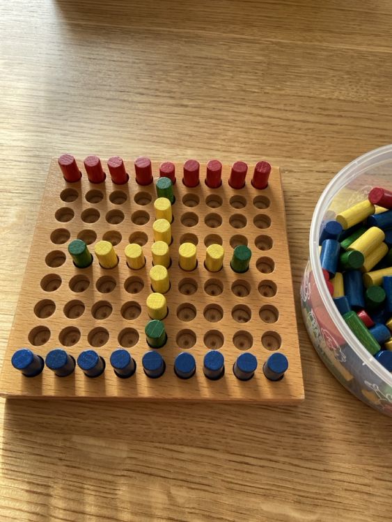 PEAKTOP Buchstabenspiel – Mit 40 Karten & 16 Holzblöcken, Lernspiel Für Kinder Ab 3 Jahren