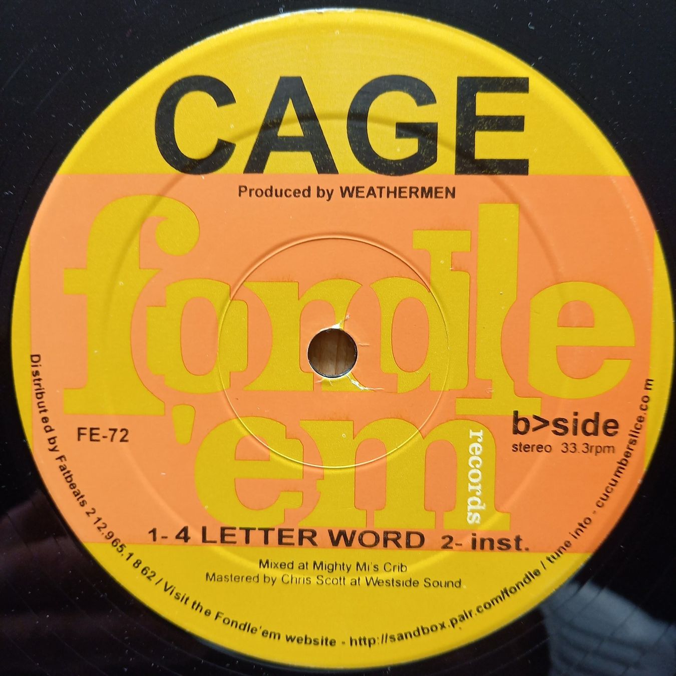 Schallplatten: Cage ‎– Mersh 12" US-1998 – Gebraucht aus münchenstein von karl_heinz_krasser 1
