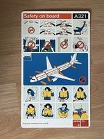 Swiss International A321 Safety Card
