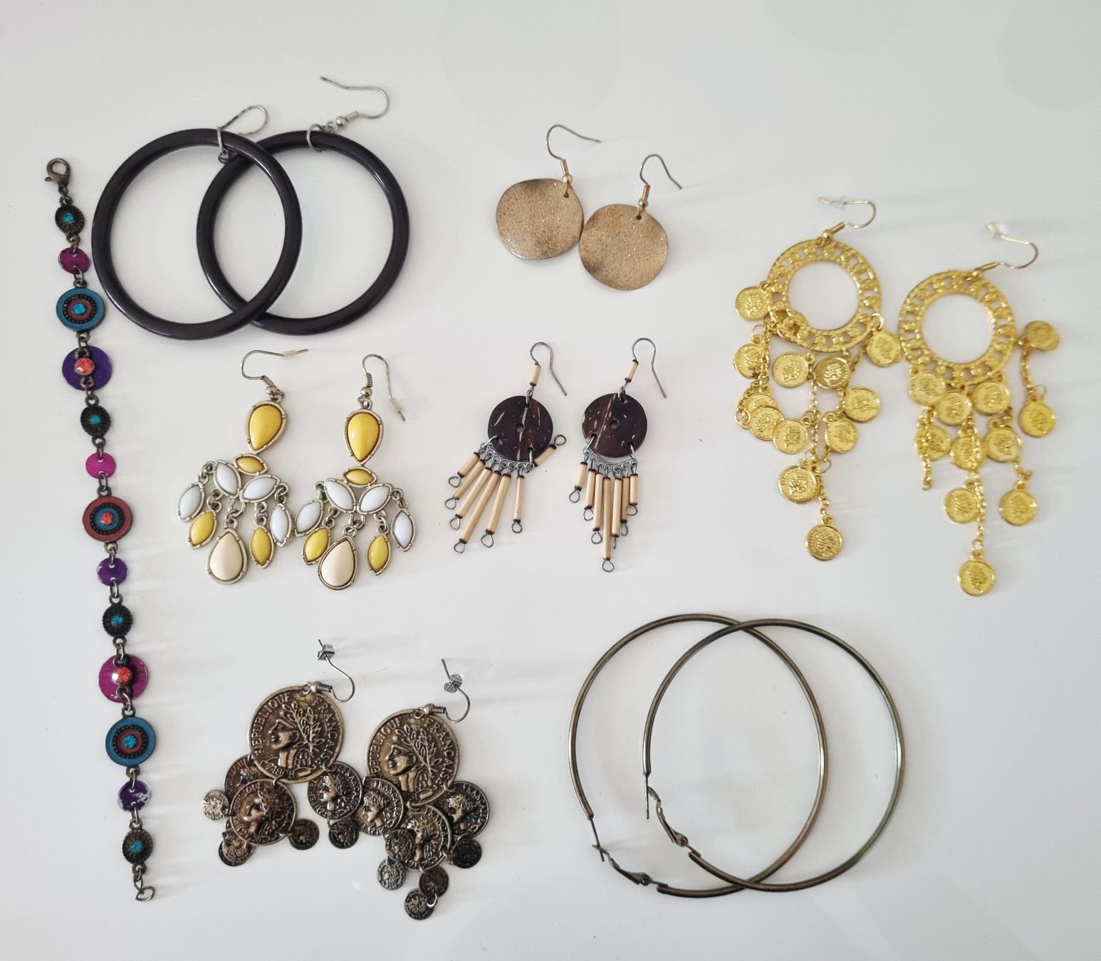 Boucles d'oreille: Gold - brauner Modeschmuck – D'occasion à Altstätten SG par priska2885 1