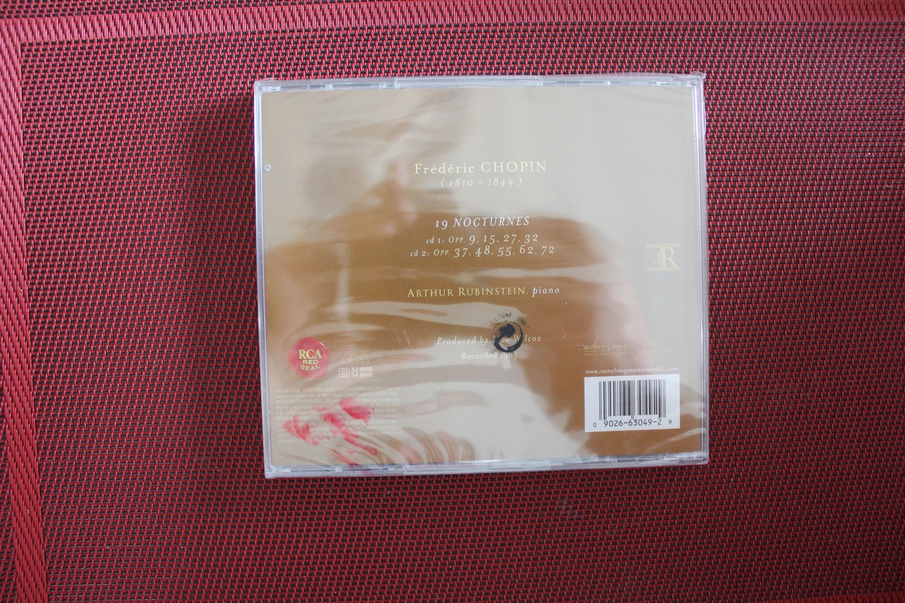 CD: ARTUR RUBINSTEIN "19 NOCTURNES" 2 CD NEUWARE (1013) – Nuovo e nell'imballaggio originale da Geroldswil venduto da CD-Verkauf-2022 1
