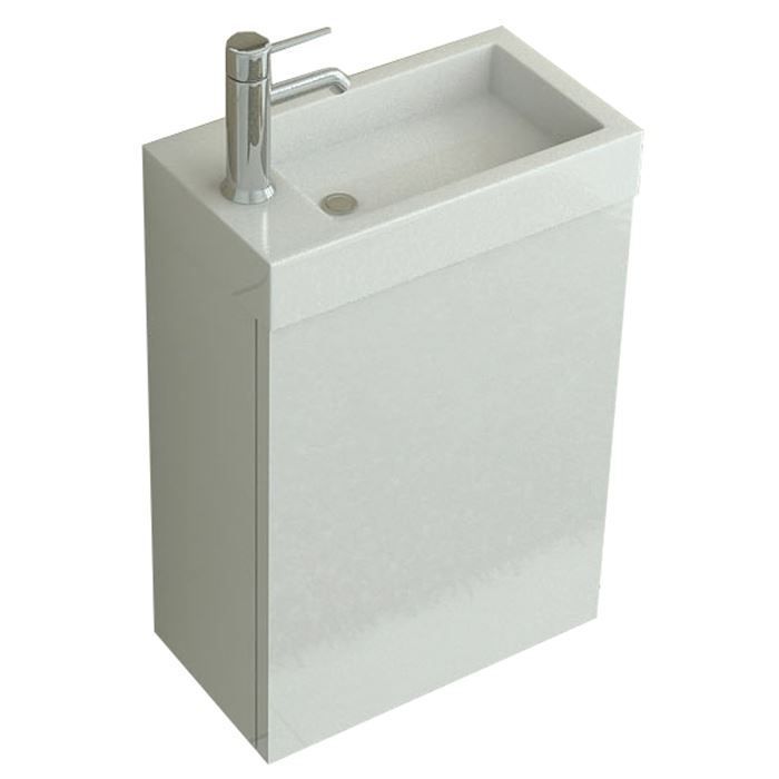 Badezimmermöbel: WC Waschbecken Set Aarau in white – Neu und originalverpackt aus Herbertingen von jet-line-e-trade