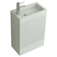 WC Waschbecken Set Aarau in white