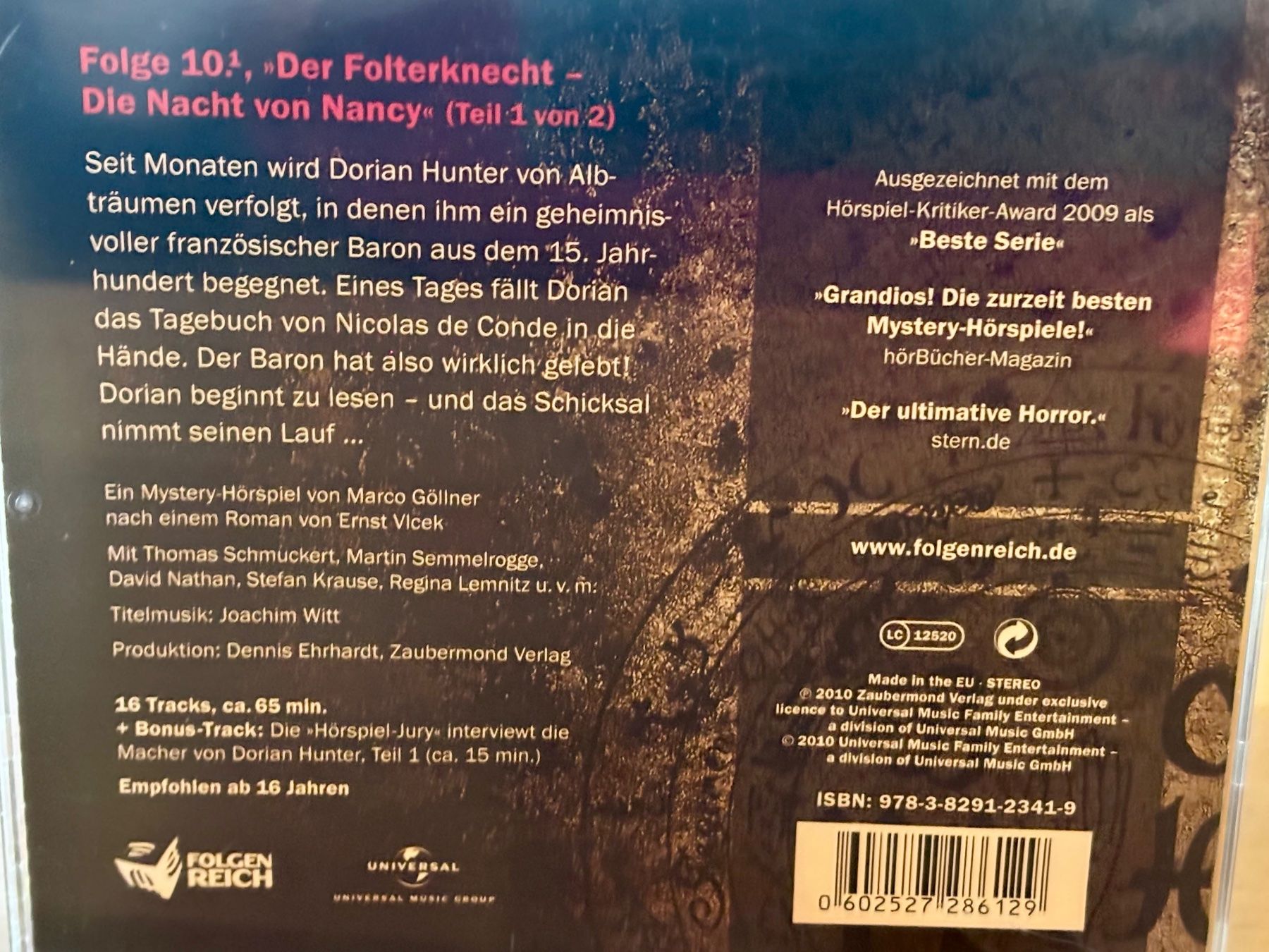 CDs: Dorian Hunter - Dämonen-Killer 10.1. und 10.2 Hörspiele – Gebraucht aus Niederhasli von Hsoz 3