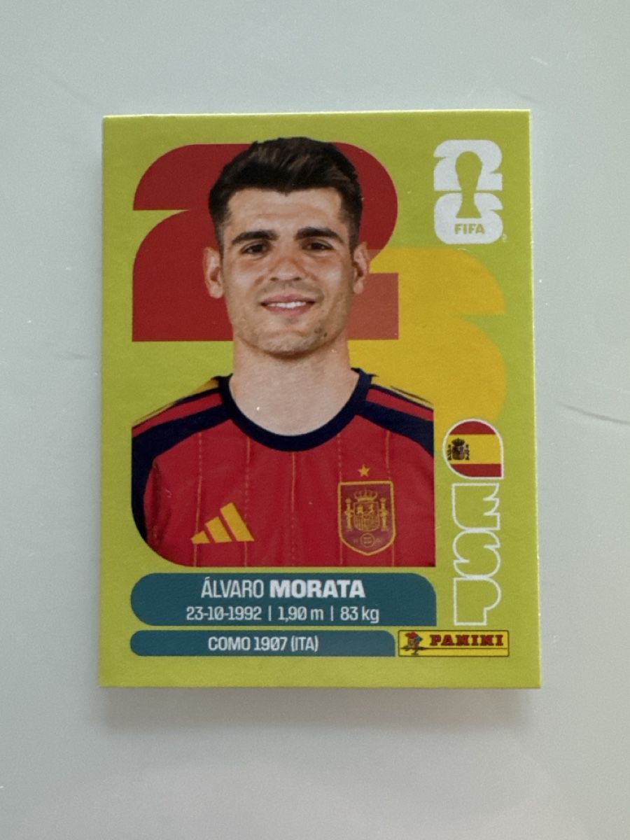 Panini Carte collezionabili: Panini 2026 Alvaro Morata ESP19 – Nuovo (secondo la descrizione) da Bern venduto da akl_sy9s