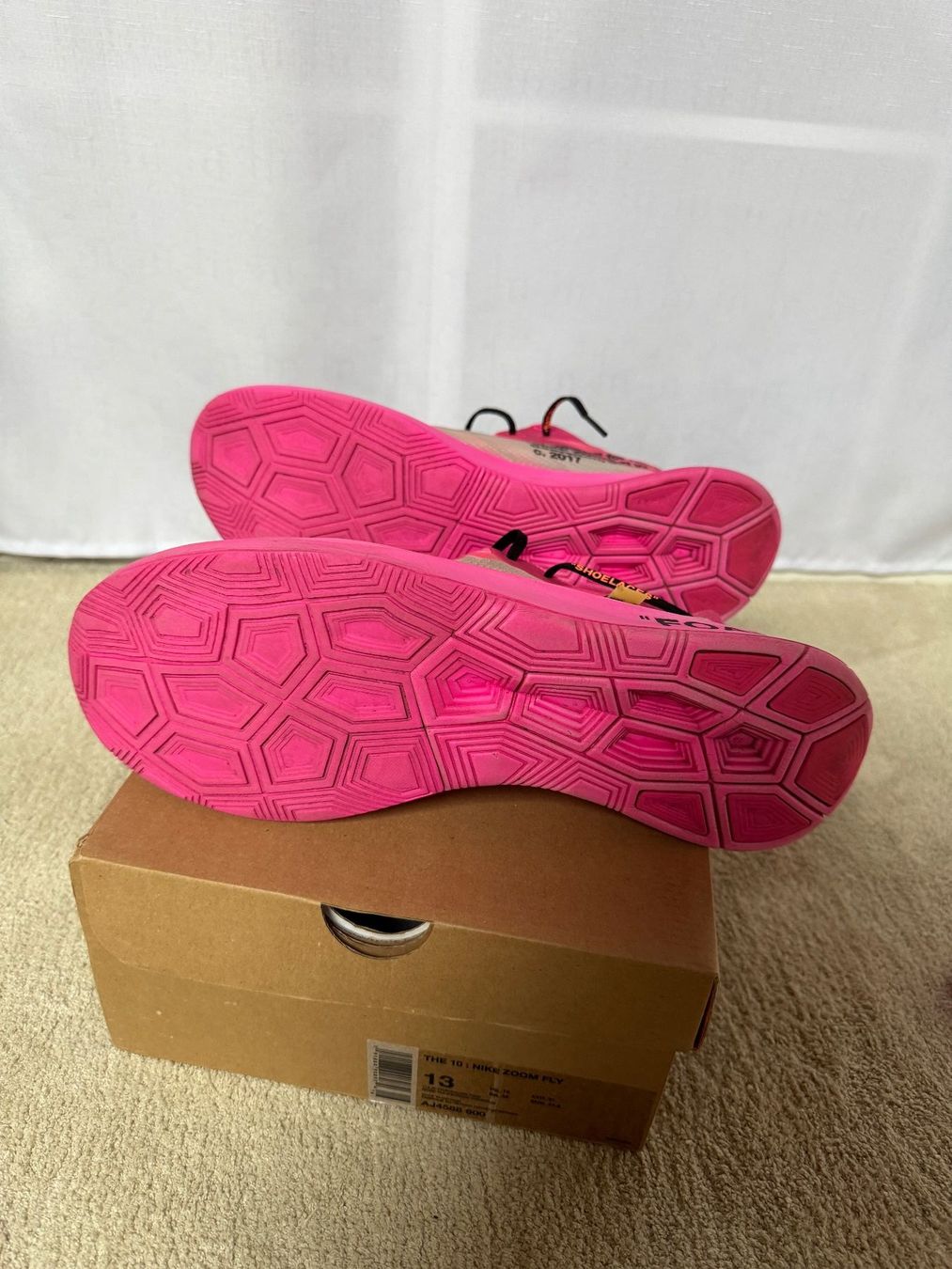 Off-White Scarpe da uomo: Nike Zoom Fly Off White Pink – Usato da Visperterminen venduto da lgresell 2