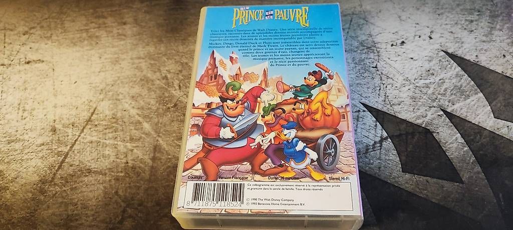 Tutti i VHS: Le prince et le pauvre – Usato da Genève venduto da Maxou84 1