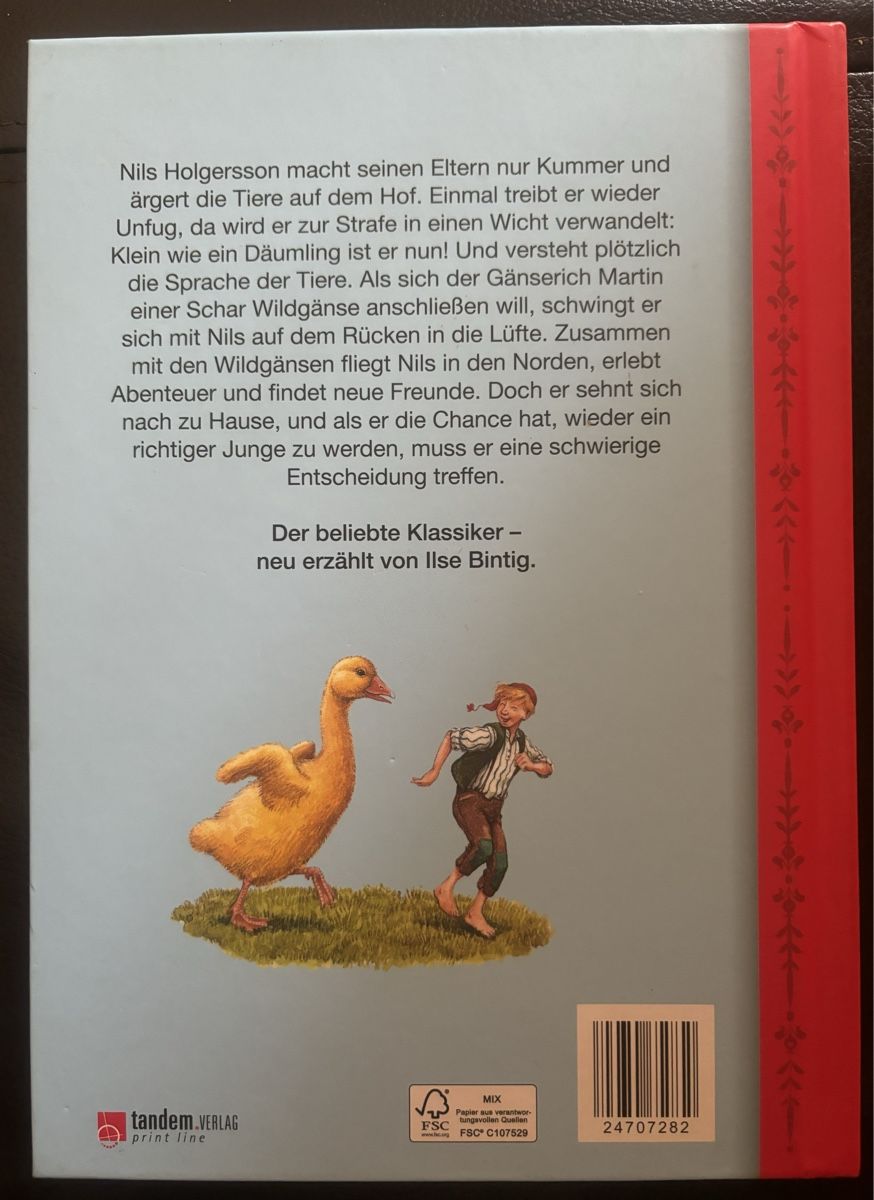 Livres: Nils Holgerssons Reise - Kinderbuch – D'occasion à Zermatt par Tinasvoyage 1