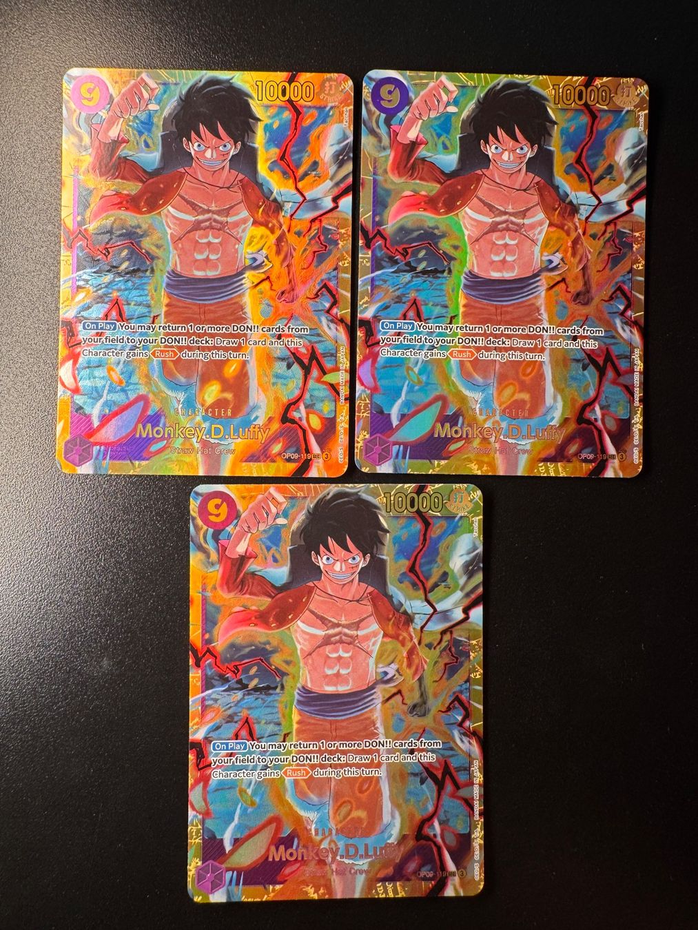 Bandai Carte collezionabili: One Piece, Monkey D Luffy x3 Card – Usato da Corticiasca venduto da gio_yp69
