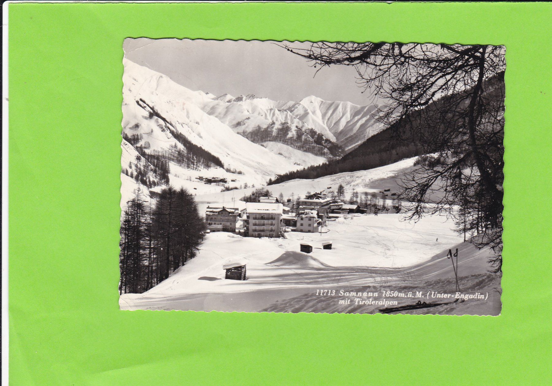 Cartoline postali: Samnaun – Usato da St. Peterzell venduto da neckertal