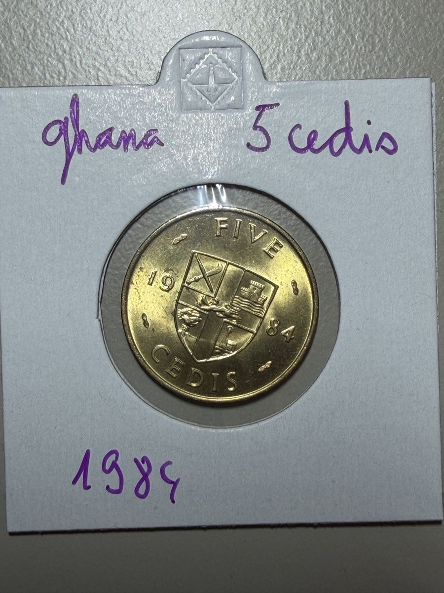 Toutes les monnaies: Ghana - 5 cedis - 1984 – D'occasion à Payerne par Mike1682