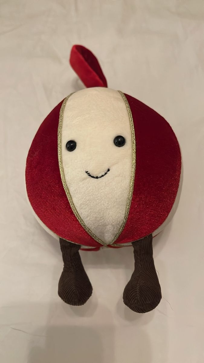 Jellycat Giocattoli: Jellycat Weihnachtskugel Plüschfigur rot weiss – Nuovo (secondo la descrizione) da Oetwil am See venduto da ani_7x9l 1