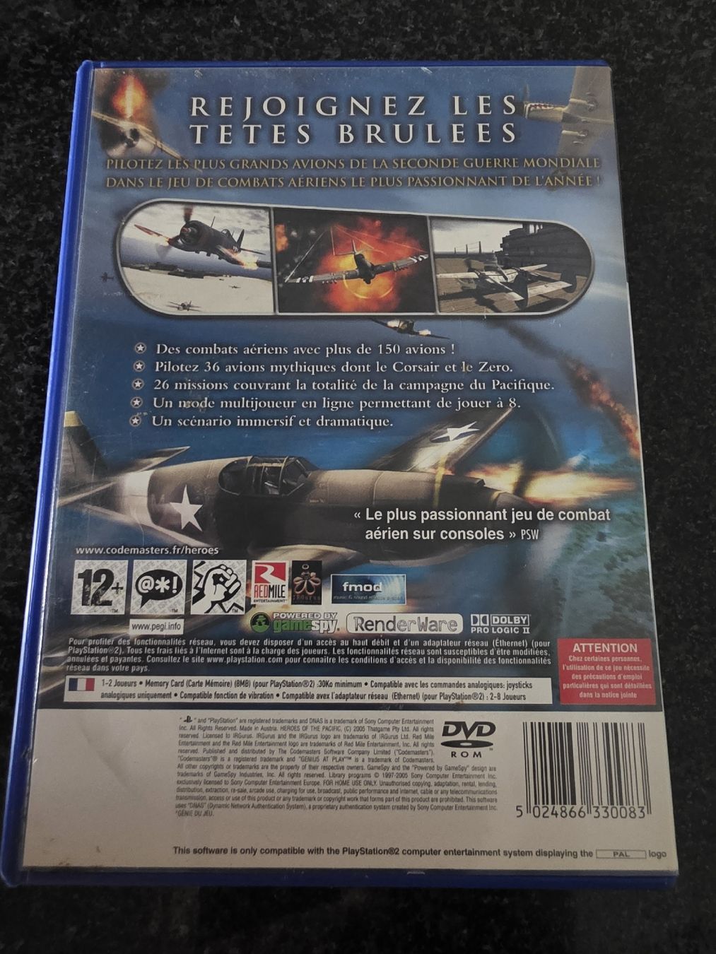 Giochi: Heroes of the Pacific PS2 – Usato da Chavornay venduto da Crash37 1