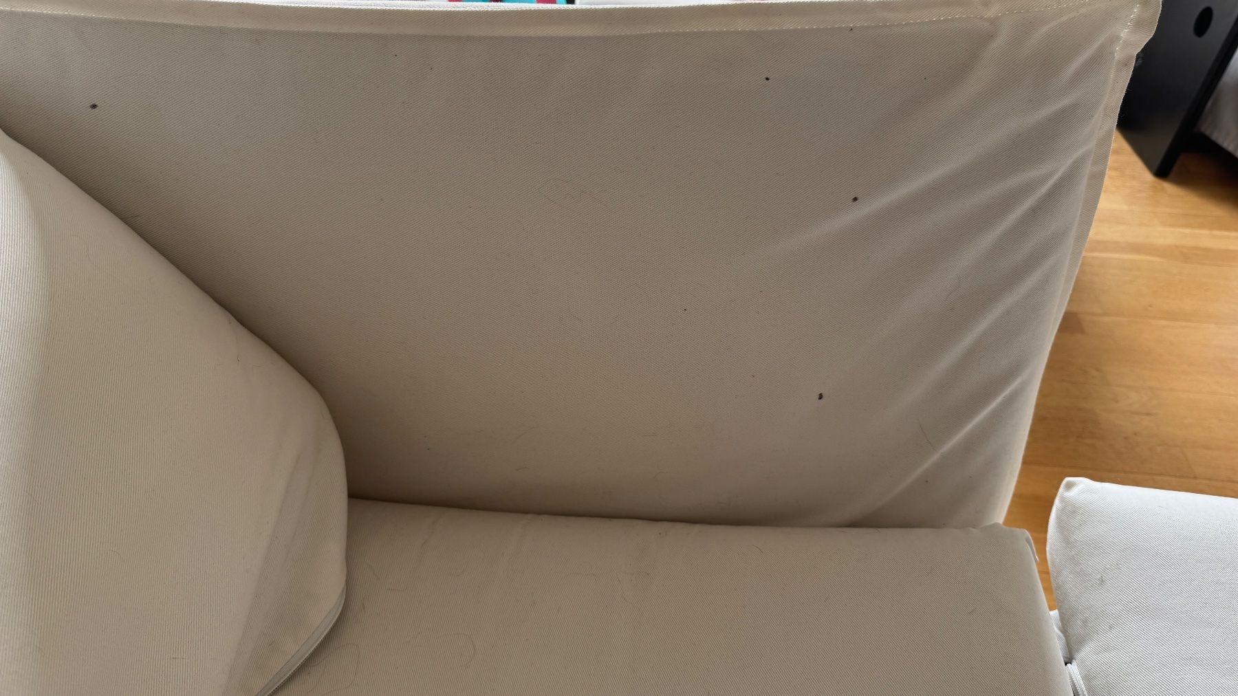 Ikea Divani: 3er-Sofa BACKSÄLEN mit Récamiere. Weiss von IKEA – Usato da Derendingen venduto da Blauderi 3