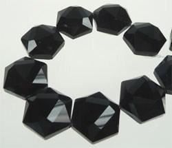 Perle (finte): Glasperle  Sechseck schwarz 21mm – Nuovo (secondo la descrizione) da Alpnachstad venduto da perlengaby