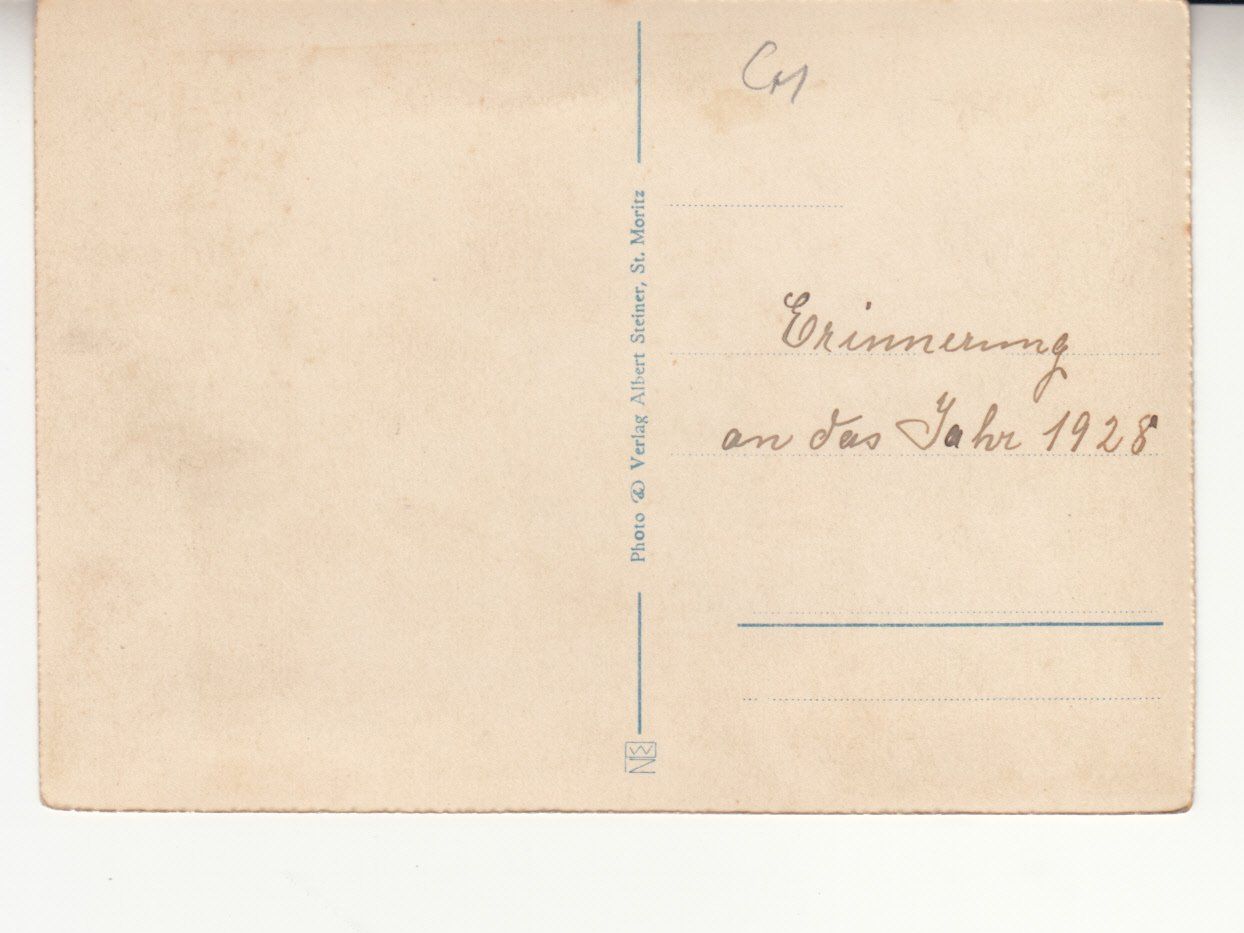Ansichtskarten: St. Moritz 1928 – Gebraucht aus Bürglen TG von StampGraf 1