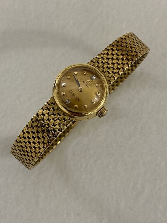 De Ville Alte Omega Damenuhr Gold Omega Ladymatic Damenuhr