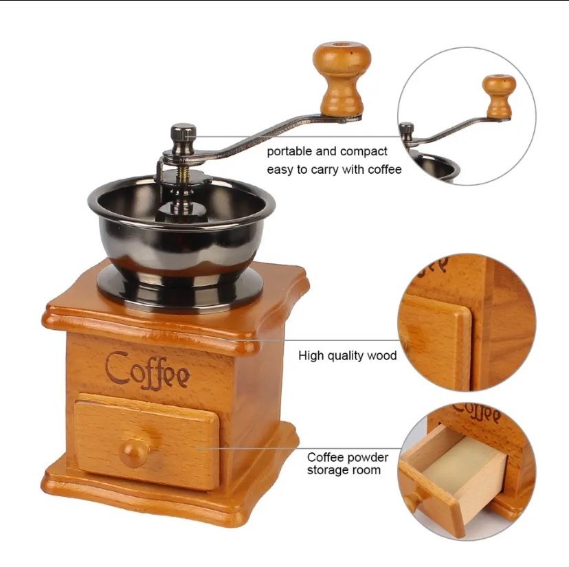 Cucine complete: Kaffee Bean Grinder Kaffee Maker Kaffee Spice Grat Mühle – Nuovo e nell'imballaggio originale da Seon venduto da Aaargauer01 3