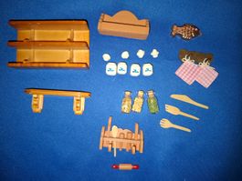 Puppenhaus Küche Zubehör Set, Holz, Reutter?