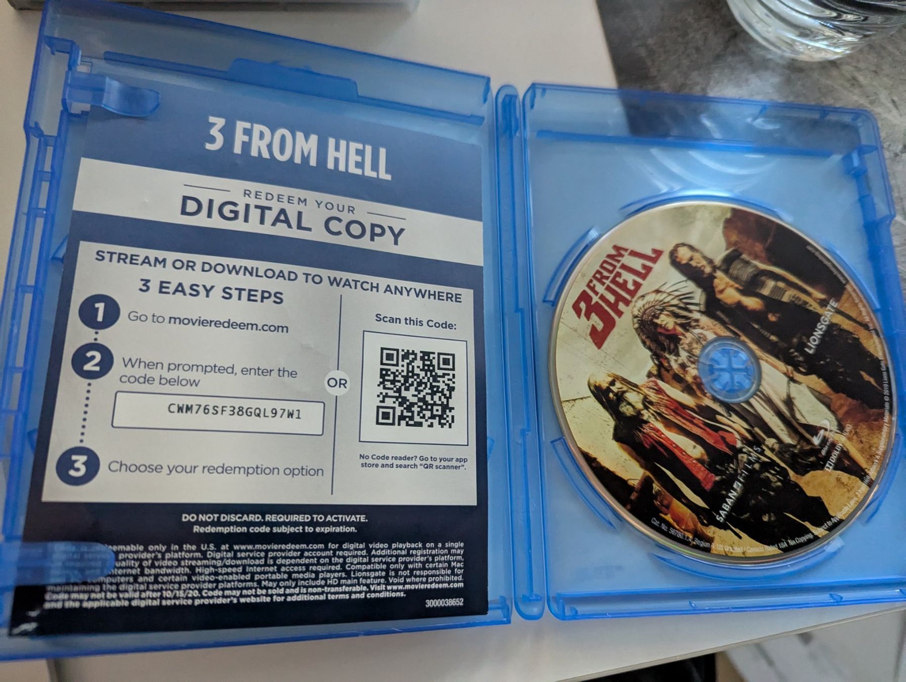 Tutti i DVDs: 3 From Hell - Rob Zombie Horror Blu Ray DVD – Usato da Hünenberg See venduto da SpecialEditionGaming 1