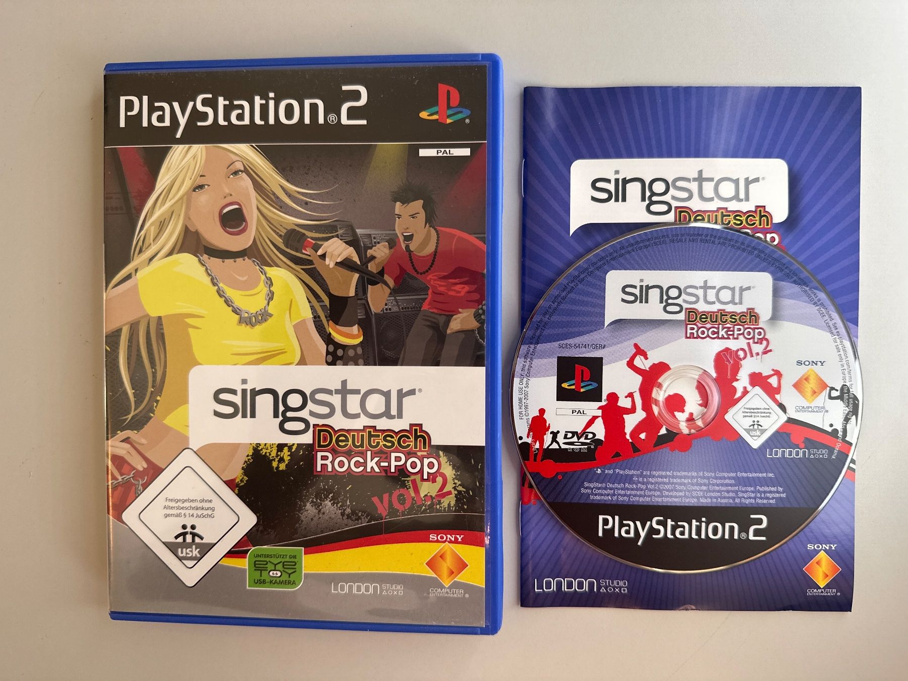Sony Giochi: Singstar Deutsch Rock Pop Vol. 2 - PS2 – Usato da St.gallen venduto da taduz