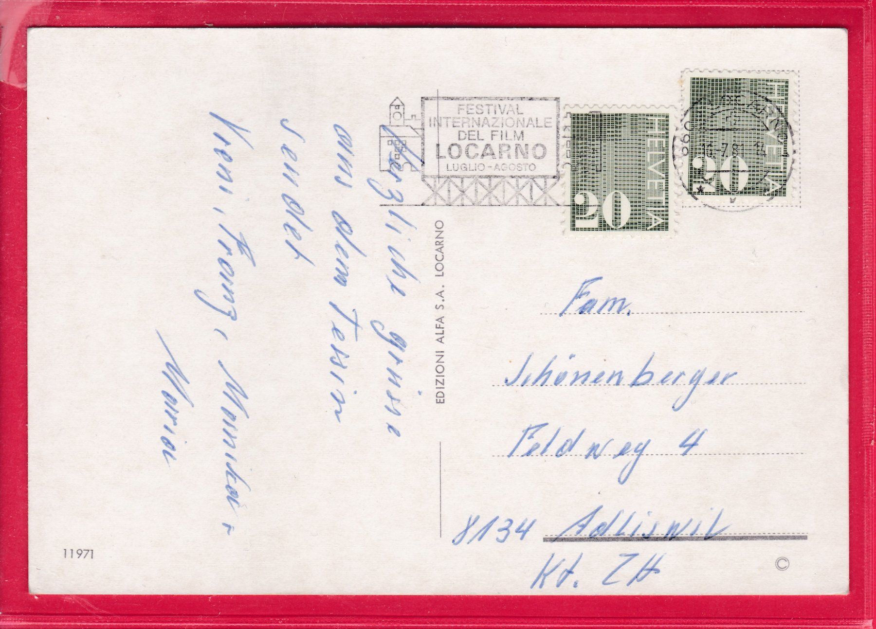 Cartoline postali: VALLE MAGGIA, 16.7.1981 – Usato da Oberrieden venduto da Gebirgsstelze 1