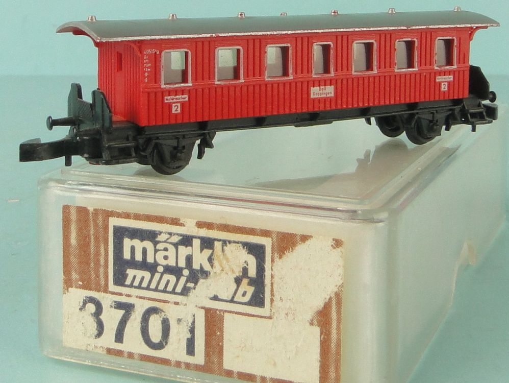 Wagon Märklin Mini-Club Z 8701 – Voiture Voyageur 2e Classe – Tourisme – Neuf