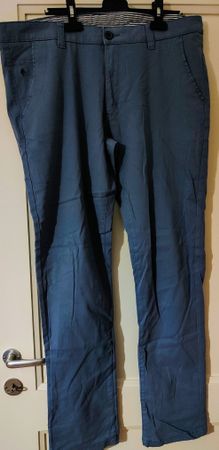 LIVERGY® Herren Chino Hose Blau Gr.54