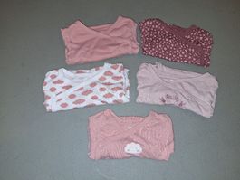 5er Set Wickelbodys in Gr. 74/80