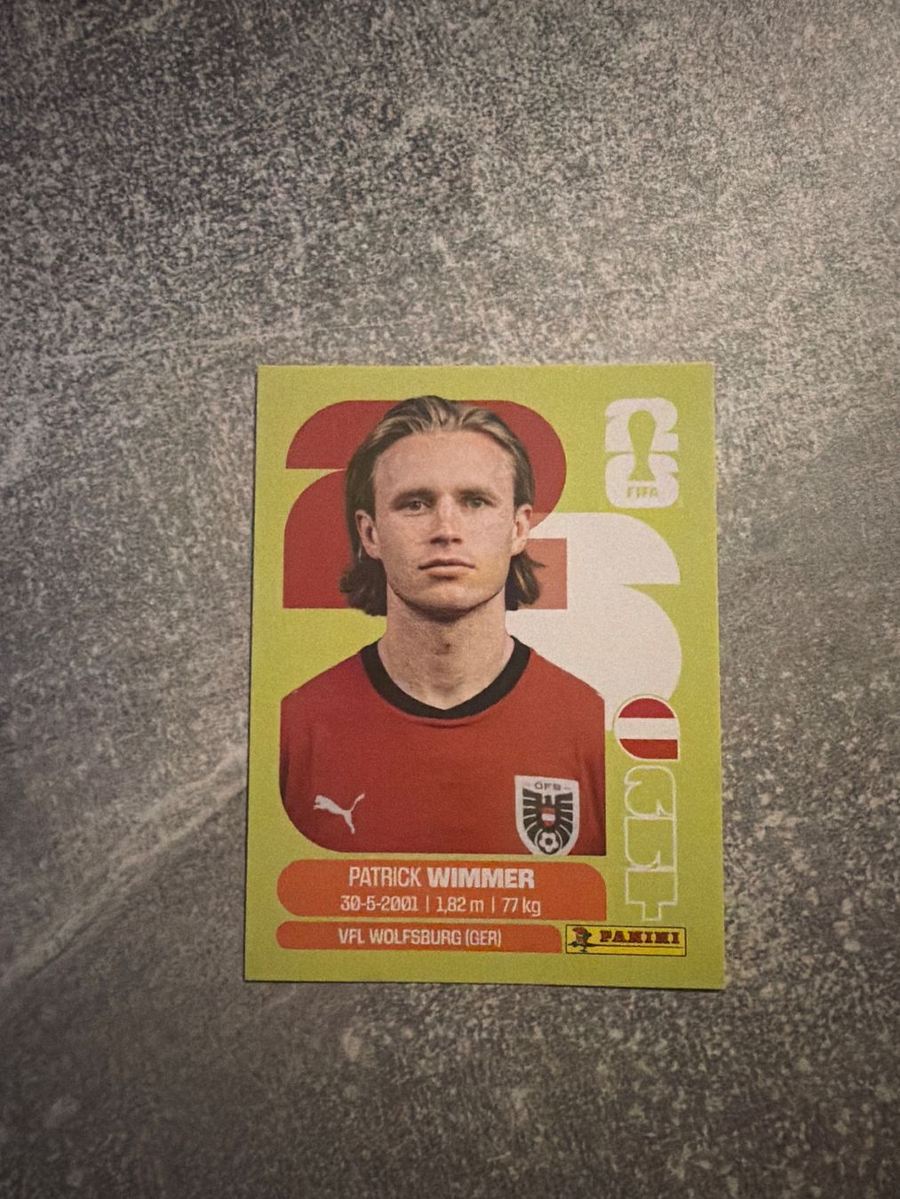 Panini Sammelbilder & Trading cards: Patrick Wimmer AUT17 – Gebraucht aus Pfeffingen von Fantasy1971