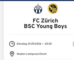 Ein (1) FCZ Südkurven-Ticket gegen YB