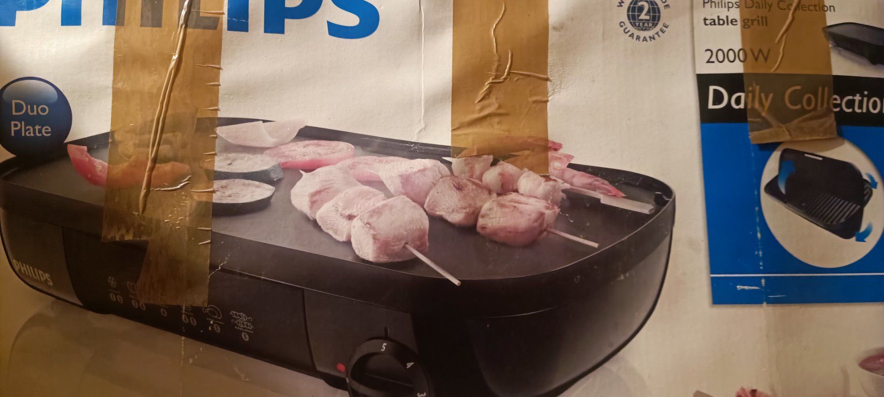Griglie: Philips Tischgrill HD6321 – 2000 W – Usato da Bern venduto da sv-trade