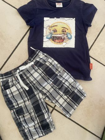 C&A T-Shirt und kurze Hose Neu Gr. 116