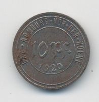 Deutschland Notgeld 10 Pfennig 1920 Bad Homburg Funck 221.4A